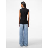 PIECES PIECES dame vest PCKAMIL Restudsalg Black