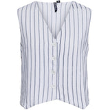 PIECES PIECES dame vest PCPIA Vest Bright White Navy blazer