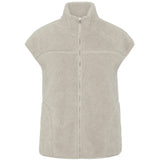 PIECES PIECES dame vest PCSADIA Vest Silver Gray