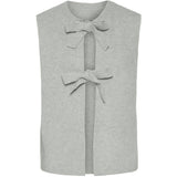 PIECES PIECES dame vest PCSILLY Restudsalg Light Grey Melange