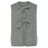 PIECES PIECES dame vest PCSILLY Restudsalg Medium grey melange
