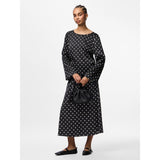 PIECES Pieces dame bluse PCJYTTA Restudsalg Black White Dots