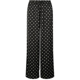 PIECES Pieces dame bukser PCJYTTA Restudsalg Black White Dots
