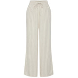 PIECES Pieces dame bukser PCPIA Pant Birch Stripes black