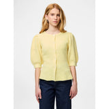PIECES Pieces dame cardigan PCSILLY Cardigan Pale Banana MELANGE