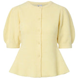PIECES Pieces dame cardigan PCSILLY Cardigan Pale Banana MELANGE