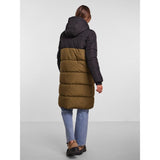 PIECES Pieces dame jakke PCBEE Restudsalg Dark Olive W. BLACK