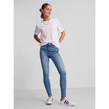 PIECES Pieces dame jeans PCHIGHFIVE Restudsalg Light Blue Denim