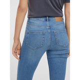 PIECES Pieces dame jeans PCHIGHFIVE Restudsalg Light Blue Denim
