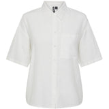 PIECES Pieces dame skjorte PCMILANO Shirt Bright White