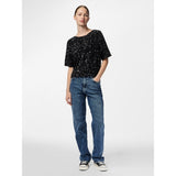 PIECES Pieces dame top PCKAM Restudsalg Black Black sequins