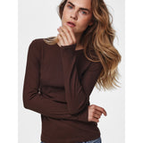 PIECES Pieces dame top PCRUKA Blouse Hot Fudge