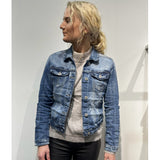 Place du Jour Place du Jour dame denim jakke 60020-1 Restudsalg Denim Blue