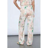 Sisters Point SISTERS POINT dame bukser ELLA Pant Green Coral Graphic