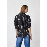 Sisters Point SISTERS POINT dame skjorte ELLA Shirt Black Wild Flower