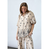Sisters Point SISTERS POINT dame skjorte ELLA Shirt Champagne Black