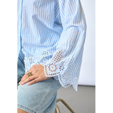 Sisters Point SISTERS POINT dame skjorte IBEA Shirt Blue Stripe