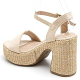 SHOES Sigrid dame plateau 3857 Shoes Beige
