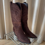 SHOES Talia dame cowboystøvler 5677-1 Shoes Brown