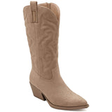 SHOES Talia dame cowboystøvler 5677-1 Shoes Kaki