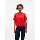 Vero Moda VERO MODA DAME CARDIGAN VMGOLD Restudsalg Fiery Red