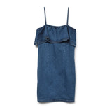 Vero Moda VERO MODA DAME KJOLE VMANNY Restudsalg Medium blue denim