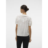 Vero Moda VERO MODA DAME TOP VMROXANNE Shirt Snow white