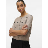 Vero Moda VERO MODA Dame Cardigan VMDoffy Cardigan Moon Rock W BLACK HEARTS