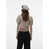 Vero Moda VERO MODA Dame Pullover VMDoffy Knit Moon Rock MELANGE