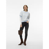 Vero Moda VERO MODA Dame Pullover VMDoffy Knit Cashmere Blue BIRCH
