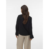 Vero Moda VERO MODA Dame Skjorte VMPlissi Shirt Black