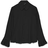 Vero Moda VERO MODA Dame Skjorte VMPlissi Shirt Black