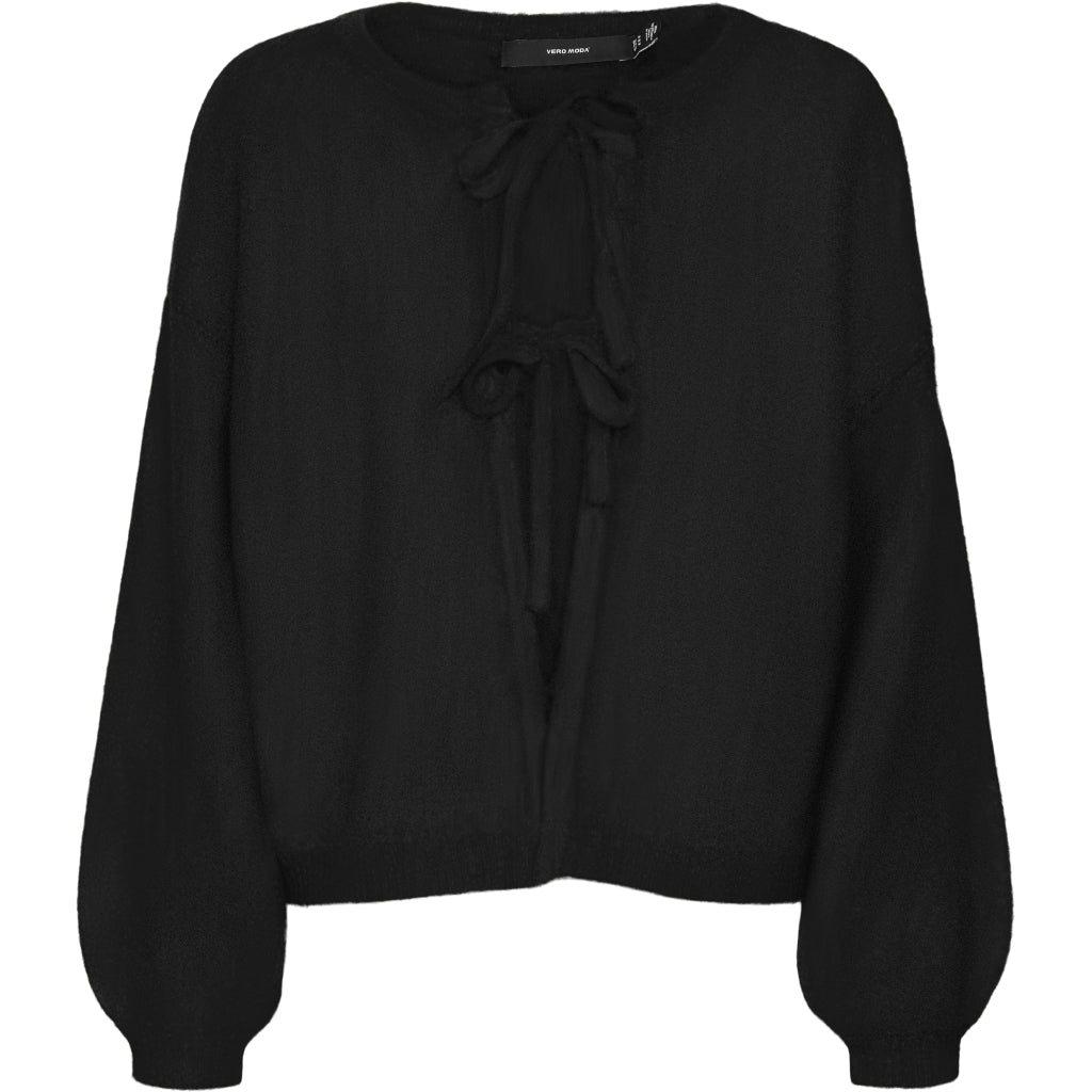 Vero Moda longline cardigan in light gray heather