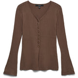 Vero Moda VERO MODA dame cardigan VMWILLOW Cardigan Cocoa Brown