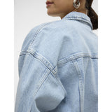 Vero Moda VERO MODA dame jakke VMTESSA Denim Jacket Light Blue Denim Detail RA339
