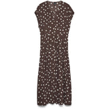 Vero Moda VERO MODA dame kjole VMELISA Dress Chocolate Martini Snow white dot
