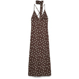 Vero Moda VERO MODA dame kjole VMELISA Dress Chocolate Martini Snow white dot