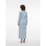 Vero Moda VERO MODA dame kjole VMMOLLY Dress Light Blue Denim