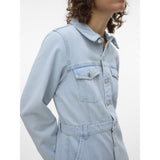 Vero Moda VERO MODA dame kjole VMMOLLY Dress Light Blue Denim