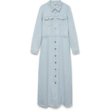 Vero Moda VERO MODA dame kjole VMMOLLY Dress Light Blue Denim
