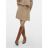 Vero Moda VERO MODA dame nederdel VMGOLD Restudsalg Silver Mink W. MELANGE