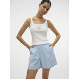 Vero Moda VERO MODA dame shorts VMCHARLOTTE Shorts Airy Blue Stripes Cloud dancer/twill