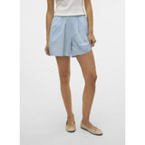 Vero Moda VERO MODA dame shorts VMCHARLOTTE Shorts Airy Blue Stripes Cloud dancer/twill