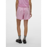 Vero Moda VERO MODA dame shorts VMCHARLOTTE Shorts Bonbon Stripes Fiery red/cloud dancer
