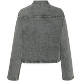 Vero Moda VERO MODA dame skjorte VMELLAS Shirt Light Grey Denim STUDS