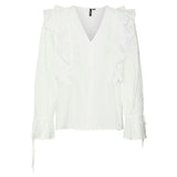 Vero Moda VERO MODA dame skjorte VMKAUSA Shirt Snow white