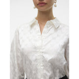 Vero Moda VERO MODA dame skjorte VMVIGA Restudsalg Snow white