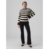 Vero Moda VERO MODA dame strik VMHERMOSA Restudsalg Black W BIRCH