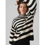 Vero Moda VERO MODA dame strik VMHERMOSA Restudsalg Black W BIRCH