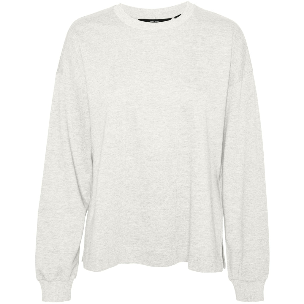 VERO MODA DAM SWEATSHIRT VMVIANA - Oatmeal main image 0